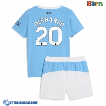 Fotballdrakt Barn Manchester City Bernardo Silva #20 Hjemmedraktsett 2025-26 Kortermet (+ Korte bukser)